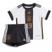 Tyskland Leroy Sane #19 Hemmakläder Barn VM 2022 Kortärmad (+ Korta byxor)